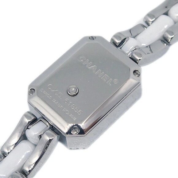 Chanel Premiere H2132 Quartz Watch Ceramic SS Diamond 124343 - Picture 6 of 9
